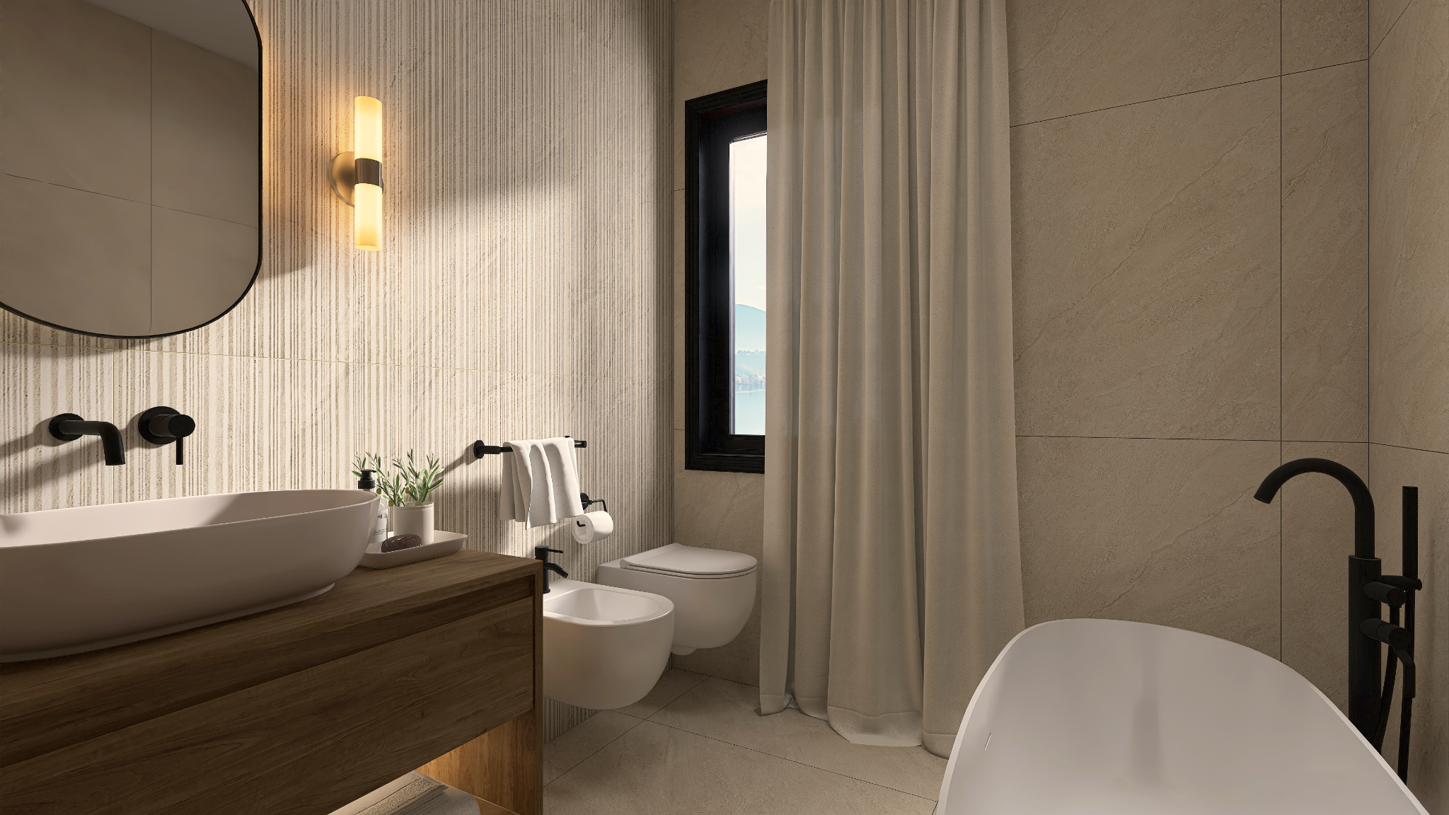 Esempio di render fotorealistico di un bagno CasaWow
